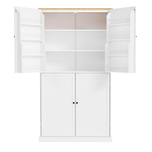 40.2x20x71.3 Inches Tall Freestanding Kitchen Pantry Large Cabinet Storage Cabinet Unavailable Platforms- Welfel