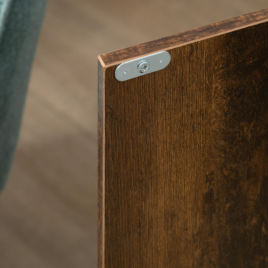 Industrial Sideboard Buffet Cabinet with Doors, Kitchen Cabinet, Coffee Bar Cabinet with Adjustable Shelves, Rustic Brown