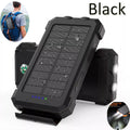Solar Power Bank Waterproof 2USB LED Battery Charger For Cell Phone