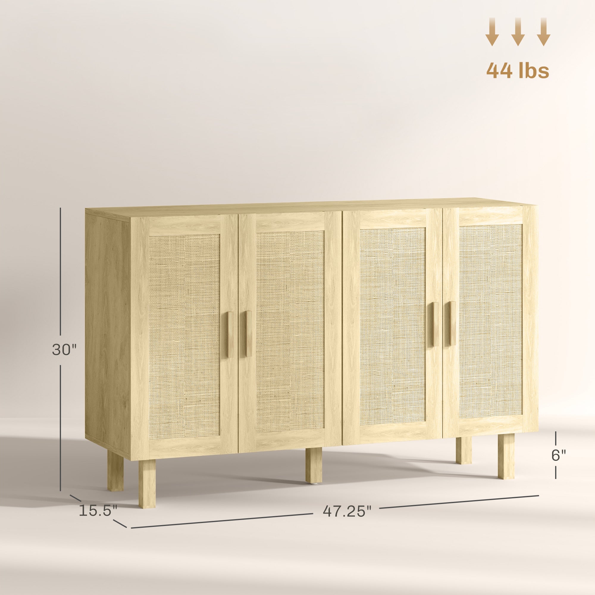 Boho Kitchen Cabinet