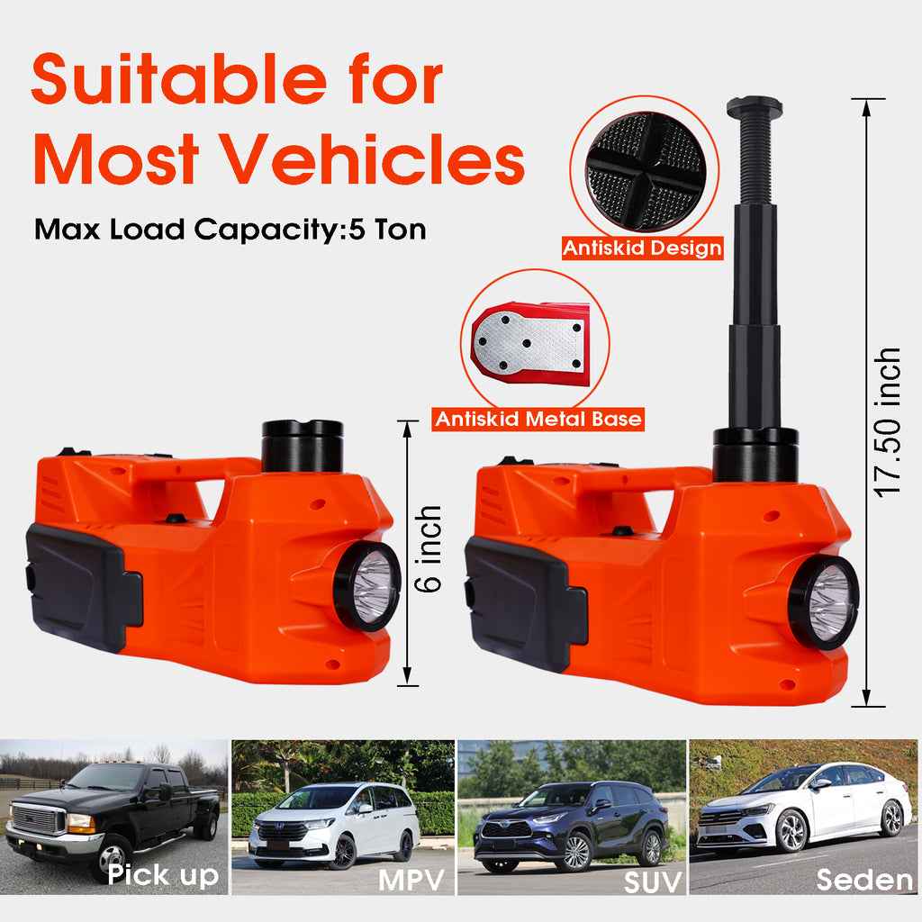 Electric Car Jack Kit,5T 12V,4IN 1 FLOOR JACK,hydraulic Car Jack Lift With Electric Impact Wrench For SUV ,MPV Sedan