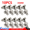 10PCS SOFT CLOSE 35mm KITCHEN CABINET CUPBOARD STANDARD DOOR HINGES NEW