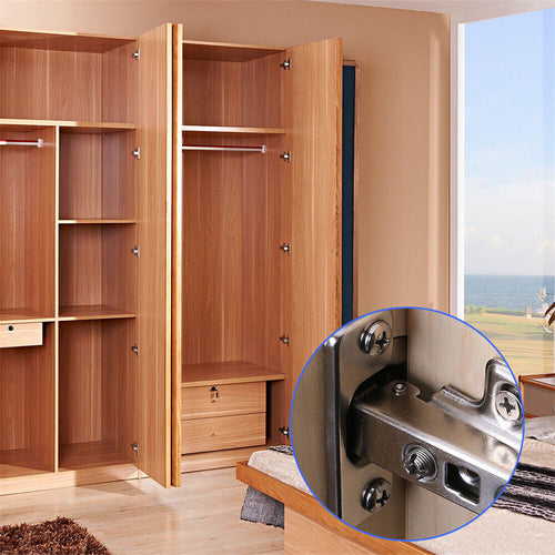 10PCS SOFT CLOSE 35mm KITCHEN CABINET CUPBOARD STANDARD DOOR HINGES NEW