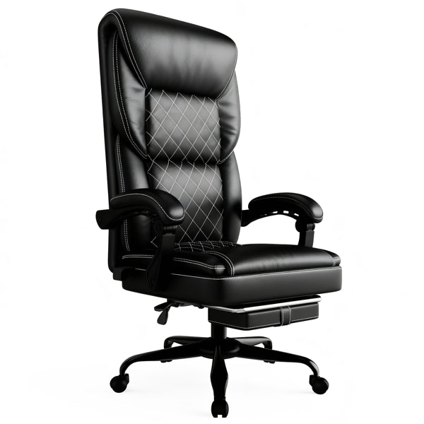 Gaming Chair, Office Chair With Inflatable Lumbar Support, Ergonomic Comfortable Wide Computer Chair With Footrest And Linked Soft Armrests, High Back 3D Enveloping Seat Cushion